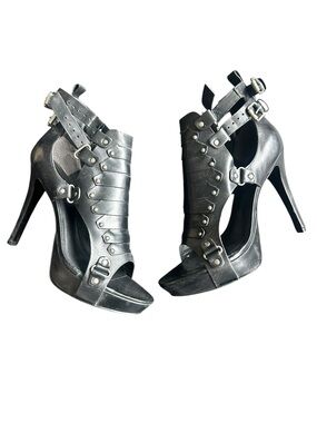 Pour La Victoire Kiara Shoes‎ Black Veggie Leather Size 9